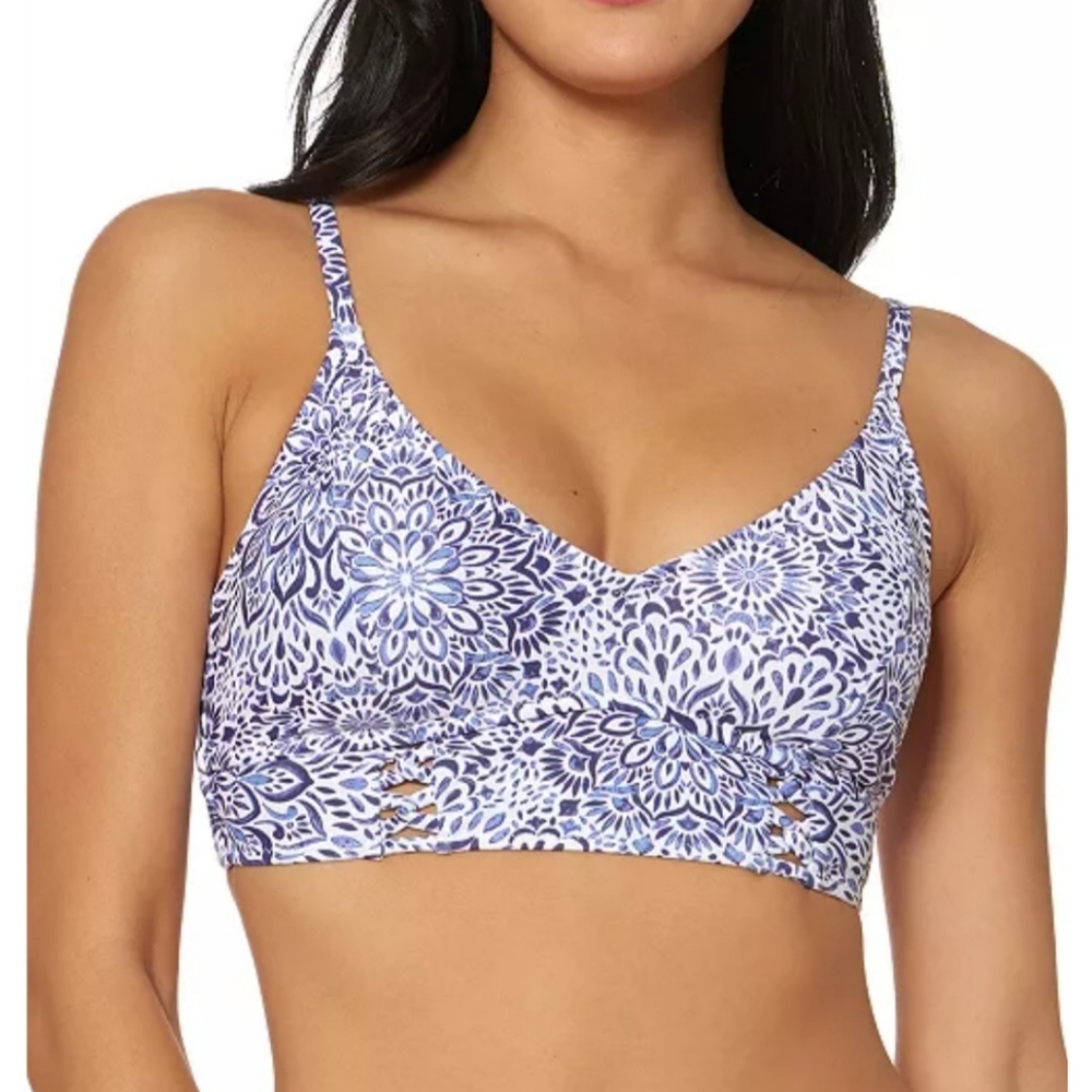 BNWT ~ Jessica Simpson Printed Bralette Bikini Set